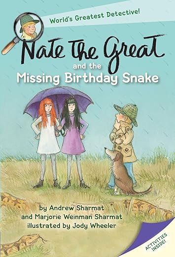 Nate the Great and the Missing Birthday Snake Book Cover for Nate the Great and the Missing Birthday Snake